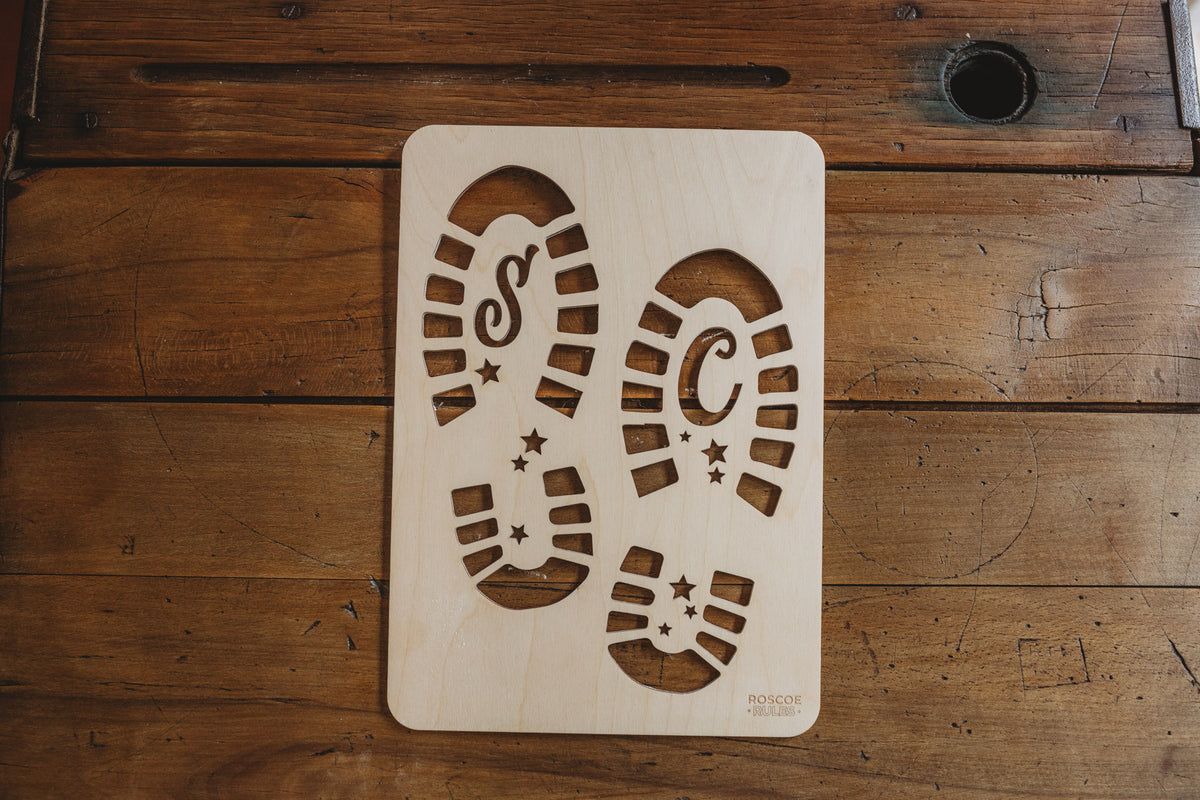 Santa Feet Stencil – Wood Be Awesome Gifts