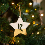 INITIAL STAR SHAPED INITIAL BAUBLE - LAST YEARS DISCOUNTED STOCK