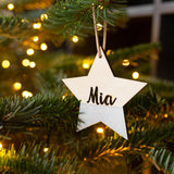 STAR NAME BAUBLE - LETTERING 1 DESIGN