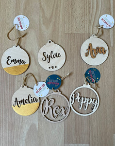 Various Named baubles