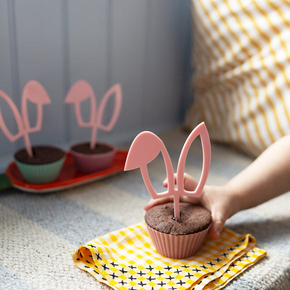 Mini Bunny Ear Cake Toppers