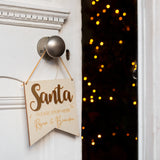 CUSTOMISED SANTA/ FATHER CHRISTMAS STOP HERE PLAQUE