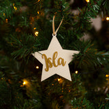 ACRYLIC NAME STAR BAUBLE