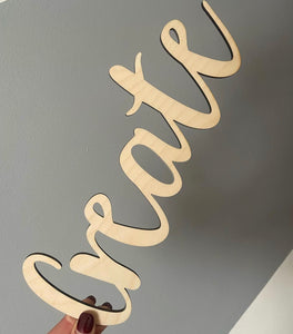 Create Wooden Name Sign