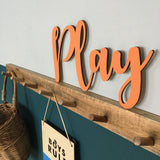 PLAY WALL PLAQUE