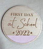 PERSONALISED FIRST DAY OF SCHOOL 2023 PLAQUE