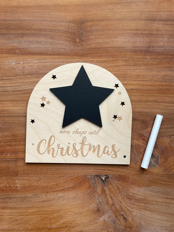 COUNT DOWN TO CHRISTMAS PLAQUE