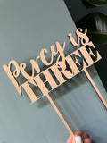 NAME AND AGE CAKE TOPPER