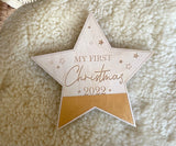 MY FIRST CHRISTMAS MILESTONE A PLAQUE