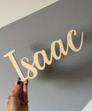 Isaac Wooden Name Sign