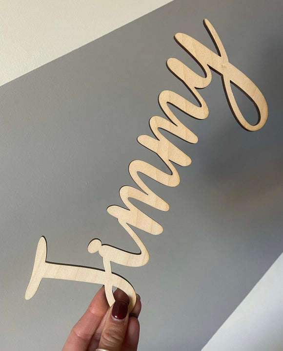 Jimmy Wooden Name Sign