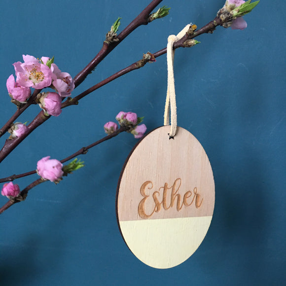 ESTHER ENGRAVED PAINTED EASTER EGG