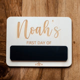 PERSONALISED MINI FIRST DAY OF DAY BOARD - dispatch will be 13th September