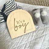 It’s a …  Baby BOY/GIRL Announcement Plaque
